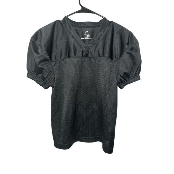 Champs Other - Champro Time Out Practice‎ (Blank) Black Football Jersey Youth Large Kids Sports